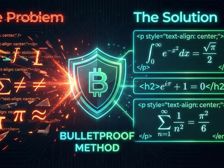 The “Bulletproof” Method: How to Write Mathematical Articles in WordPress (HTML + LaTeX)