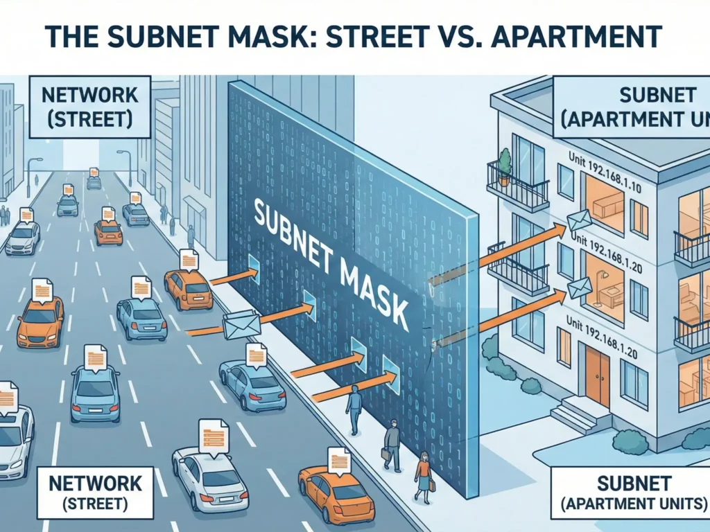 The subnet mask