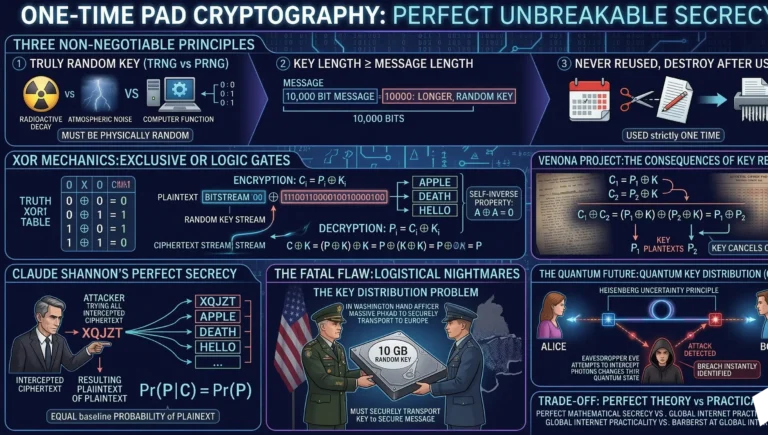 One-Time Pad Cryptography: 1 Perfect Unbreakable Secret
